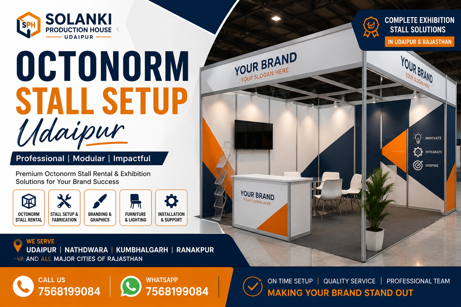 Octonorm Stall Setup Udaipur - Exhibition Stall Rental